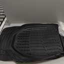 Motor Trend FlexTough Floor Mats for Cars, Black Deep Dish All-Weather Car Mats, Waterproof Trim-to Fit Automotive Floor Mats for Cars Trucks SUV, Universal Floor Liner Car Accessories