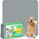 FXW Washable Pee Pads for Dogs, Puppy Pads with Super Absorbent, Specifically Designed for FXW Rollick/Homeplus 24inch 8 Panels Dog Playpen, 63" Square, Gray, 1 Pack