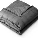 Bare Home Weighted Blanket Queen Size 17lbs (60" x 80") for Adults - All-Natural 100% Cotton - Premium Heavy Blanket Nontoxic Glass Beads (Grey, 60"x80")