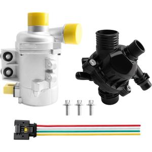 N52 3.0L V6 Engine Electric Water Pump and Thermostat Kit,for BMW 07-13 328i,325i 330i 328xi 328xi Drive 330xi 528i 530i 528xi 528xi Drive 525i 525xi 530xi 325xi 128i X5 X3 Z4 Reference# 11517546994 (11517586925)