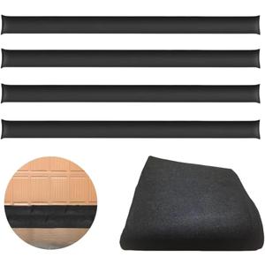 Water Barrier 5 ft x 6.5 inch Absorbent Flood Barriers Home Sandless Sand Bags for Flooding Reusable Water Absorber Water Absorbing Snake for Absorbent Prevention for Garage & Basement (5 Pack)