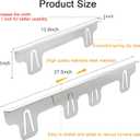 Stove Gap Covers Stainless Steel,Stove Gap Filler& Oven Gap Filler Range Trim Kit for Countertops,Heat Resistant Guard Between Stove & Counter,Easy Retractable Length13.8''to 27.5'',Width 1'',Silver