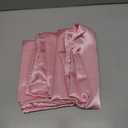 Bedsure Satin Pillowcase with Zipper, Similar to Silk Pillow Cases 2 Pack, Satin King Size Pillow Cases Set of 2, Silky & Soft Pillow Cover for Hair and Skin, Gifts for Women Men, Pink, 20x36 Inches