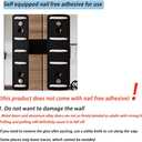 Flip Door Lock Black 180 Degree Thickened Bifold French Door Lock Latch for Gate Barn Garage Shed Window Cabinet Liquor Black