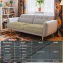 Hokway Stretch Couch Cushion Covers, 2 Piece Individual Sofa Cushion SlipcoversJacquard Sofa Seat Slipcover Set, Non-Slip Protector for Cushion (Sand,Small-2PC)
