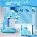Dolphin Water Table Pump Toy for Kids - Battery Powered, 3-Hour Non-Stop Play - Summer Water Fountain Play Table with Dolphin Design (Blue)