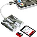 Trail Camera Viewer, Game Camera SD Card Reader for Hunters to View Images and Videos for iPhone 15 or Later and Android (USB-C)