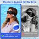 CLOZIA Eye Mask for Dry Eyes, Dry Eye Relief Sleep Mask with Moisture Chamber Goggles, Blackout Sleep Mask for Men & Women, Soft Silicone Eye Mask for Sleeping, Travel & Shift Work