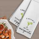 Bar Kitchen Towels Set of 2, Margarita Gifts for Women Hand Towels, Bartender Gifts Decorative Dish Tea Towels for Kitchen Home Bar Cart Bartender, 16X24In