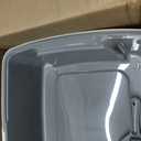 Amazon Basics Large Cat Litter Box with High Sides, Open Top for Easy Access, Includes Scoop with Storage, 19" x 15" x 11.75", Grey/Beige