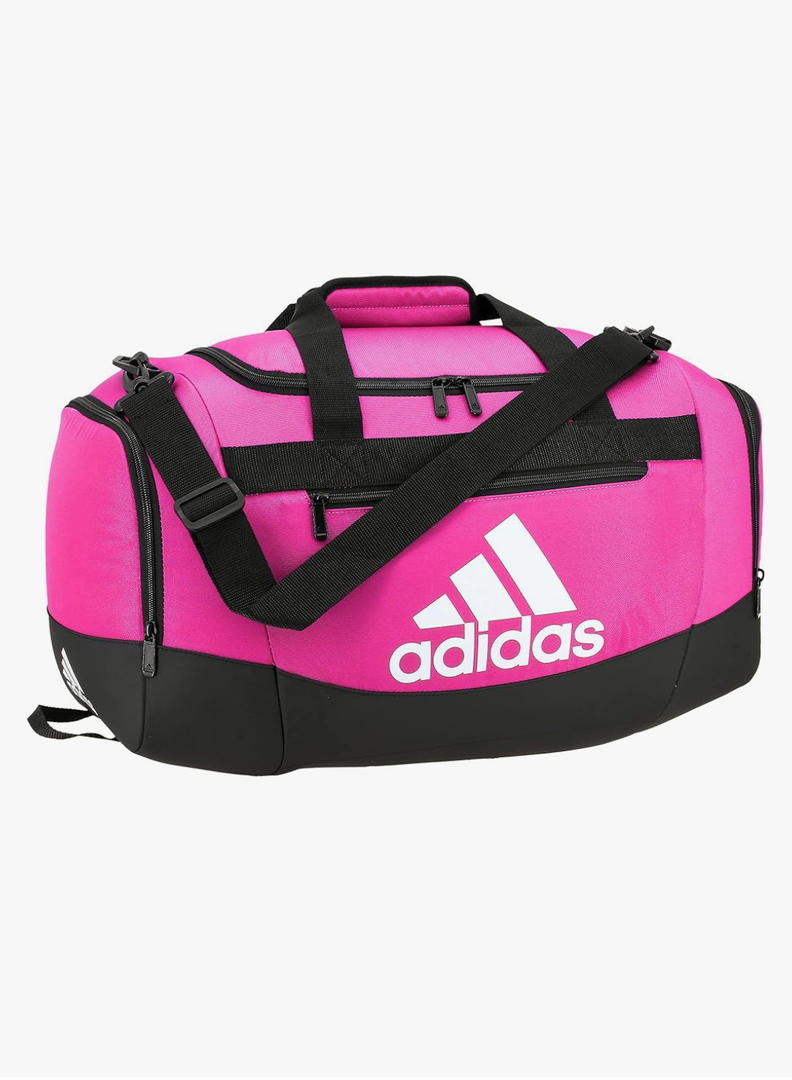 adidas Unisex Defender 4.0 Gym Duffel Bag for Men and Women, Team Shock Pink, Small (38L)
