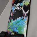 Skateboards for Beginners Kids Boys Girls and Adults,31''x8'', 7-Layer Maple, Double Kick Concave, Fascinating Cool, Solid&Durable (Colorful skeletons 02)