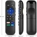 Remote Control for Hisense-TCL-Onn-Sharp-Philips-Westinghouse-Insignia-Element Roku TV Remote Replacement