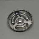 Slow Feeder Dog Bowl Stainless Steel8-inch Diameter Dog Slow Feeder BowlHeavy Duty with Non-Slip Rubber Base2Cups Capacity for Medium & Large Dog.Thick and Heavy Edition