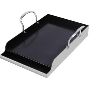 Utheer 16.5x10 Ceramic Nonstick Stainless Steel Griddle for Gas Grill