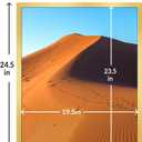 LaVie Home 20x24 Picture Frame for Wall Display, 20x24 Gold Picture Frame with HD Plexiglas, 20 x 24 Poster Frame 1 Pack, Display Frame for Vertical or Horizontal, Classic Collection