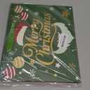 Charmount 2 Pack 13 Christmas Gift Bags with Handles, Tissue Paper & Greeting Card  Xmas Holiday Goody Bags with Tag, Wrapping, Party Favors, Hot Foil Stamping, Decor for Coworkers and Teens