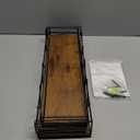 Amaoot Floating Shelves Set of 3, Home Wood Wall Shelf, Farmhouse Shelf for Bedroom, Wall Mounted Floating Shelf for Living Room, Bedroom, Bathroom, Kitchen, Office (Black)