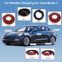 Car Weather Stripping for Tesla Model 3 Car Door Rubber Seal Strip Self Adhesive Auto Soundproofing Weatherstrip for Front/Rear Trunk A-Pillar B-Pillar Front/Rear Door