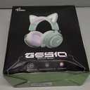 Cat Ear Headphones, Gaming Headset (Wireless, Green)