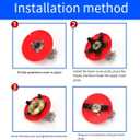 2 x 2PCS Upgraded Weeding Disc, 2025 New Weeding Disk, Multifunctional Trim Season Weeder Plate, Blade Cutter Replacement for Aperture 0.99in, Suitable for Field and Garden Lawn Mowers