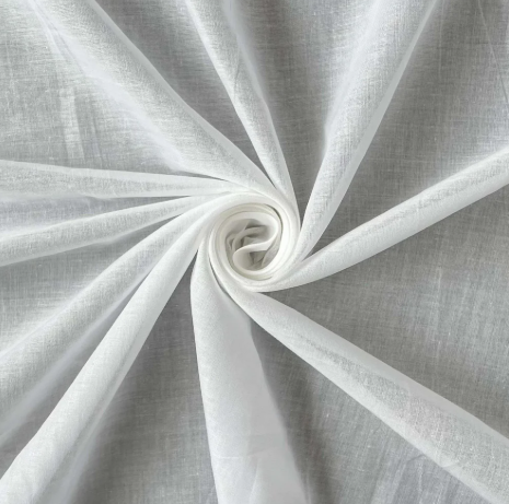 White Cotton Plain Fabric 165 x 130 Inch