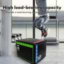 Versatile Non Slip Jump Box Exercise 3-in-1 Foam Plyometric Jump Box for Home Gym Training Fitness, 16 inches