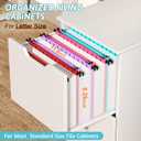Extra Capacity Plastic Hanging File Folder Letter Size,12 Pack Reinforced Hang Folders with Heavy Duty 2 Inch Expansion, Durable Hanging Organizer Designed for Bulky Files, Assorted Colors