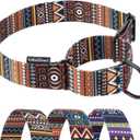 CollarDirect Martingale Collars for Dogs Heavy Duty Tribal Pattern Adjustable Soft Safety Training Nylon Wide Pet Collar Medium Large (Aztec Brown, XL, Neck Size 19"-24")