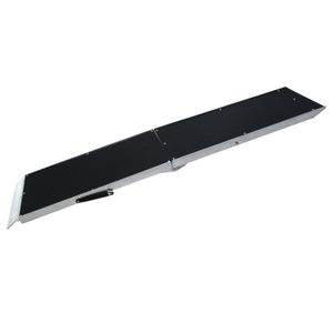 Huikaida Portable Folding Dog Ramp for Porch Steps, for Small and Large Dogs, Outdoor Pet Ramps for Stairs, Non-Slip High Traction Surface, Aluminum Build