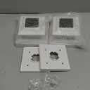 Solar Post Cap Lights Outdoor for 3.5x3.5 4x4 5x5 Wood/Vinyl Posts, Fence Post Solar Lights with Flickering Flame & Warm Modes for Deck/Garden/Patio, IP65 Waterproof - 2 Pack, White