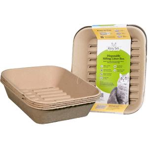 Kitty Sift (Set of 1 Litter Box & 5 Sifting Liners) Sustainable, Clean, Sifting, Disposable Cat Litter Box Kit - Jumbo, Set of 6 Kit Kitty Sift (Set of 1 Litter Box & 5 Sifting Liners) Sustainable, Clean, Sifting, Disposable Cat Litter Box Kit - Jumbo, Set of 6 Kit