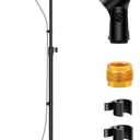 InnoGear Mic Stand, Max Height 66.34" Microphone Stand Floor Detachable Boom Mic Arm Stands with Weighted Round Base for Blue Yeti HyperX QuadCast SoloCast Shure SM58 Samson Q2U Fifine K669B, Large