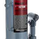 Pro-Lift B-012D Grey Hydraulic Bottle Jack - 12 Ton Capacity