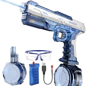 Electric Water Gun with Realistic Muzzle Flame, High Performance Spray Guns, Summer Outdoor Beach Swimming Pool Party Toy for Adults and Children 66-35
