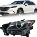 labwork Headlight Assembly Replacement for CX-9 2016-2023 Headlights w/o AFS Projector Set Driver Side LH