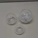 RESINWORLD Set of 4, 3", 2.5", 2", 1.7", 1.3", 0.9" Clear Silicone Sphere Molds, Large 3D Seamless Sphere Silicone Molds for Resin Casting, Round Ball Orbs Epoxy Resin Mold for Jewelry, Soap, Candle