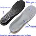Shoe Insoles, Memory Foam Insoles, Providing Excellent Shock Absorption and Cushioning for Feet Relief, Comfortable Insoles for Men and Women for Everyday Use, LUS M: 9.5-12.5/W: 10.5-13.5
