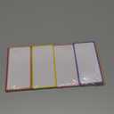 ZazzyKid Dry Erase Magnetic Labels: 40PCS, 4x2 Magnets Name Tags Plates for School Classroom & Office, Reusable Write On Magnets for Whiteboards, Lockers, Iron Shelf & Fridge (Color Framed)