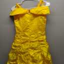 Funna Princess Costume Layered Dress Off Shoulder for Girls Dress Up with Accessories Yellow (8 Years)