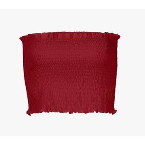 Sexy Women Strapless Elastic Boob Bandeau Tube Tops Bra Lingerie Breast wrap, Size S, Red