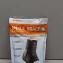 Slim-Fit Ankle Brace for Sprained Ankle, Quick Lace Up Ankle Support for Women Men with 2 Auto-Shaped Pads, Air Fabric Cool Ankle Stabilizer for Injury Recover, Running,Sports, L(13-14)