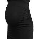 Smallshow Women's Short Sleeve Maternity Dress Ruched Pregnancy Clothes,M