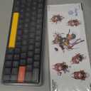 Nuphy Air60 V2 Portable Wireless Keyboard 60% Low Profile Mechanical Keyboard Support QMK/VIA Compatible with Windows/mac OS/Linux Supports Bluetooth 5.1/2.4GHz/USB-C Black-Gateron Wisteria Switch