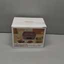 Cordless Electric Lunch Box, Self-Heating Food Warmer, Battery Powered Lunch Boxes with 1L Container, Rechargeable Heated Lunch Box for Men, Women, Car, Truck, Office, Travel (White-orange)