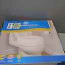 AquaSense 770-610 4 Inch Portable Raised Toilet Seat Riser, Elevated Toilet Seat for Seniors