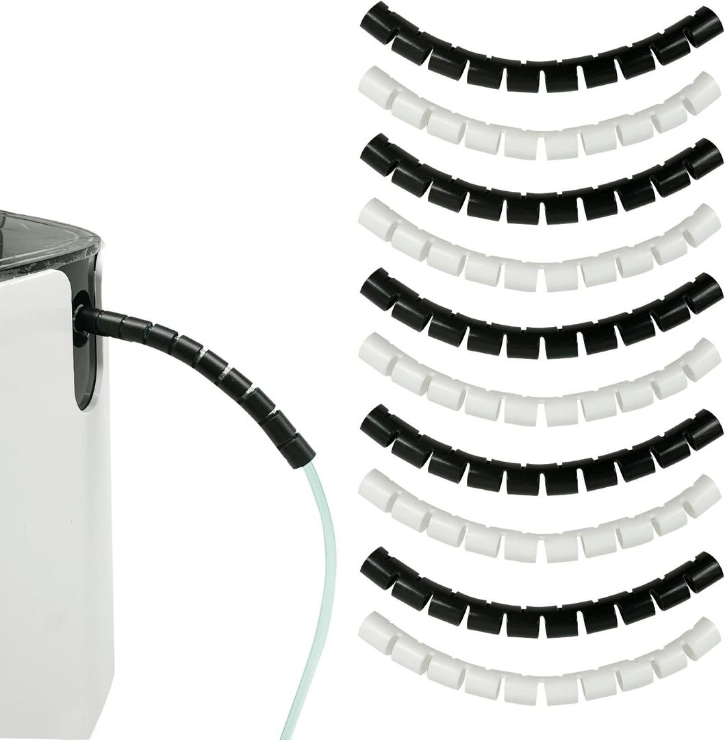 10PCS Holder for Oxygen Hose Tubing Supports for Oxygen Hose Keep Oxygen Hose from Kinking Compatible with Oxygen Hose Portable Oxygen Tubing