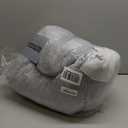 Reading Pillow for Adults - Back Support Cushion with Detachable Washable Cover for Sitting Up in Bed, on Couch, Sofa, or Floor - Dorm Essentials, Grey