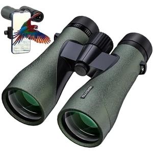 12X50 Professional Binoculars for Adults High Power with Phone Adapter, HD Binoculars with BaK4 prisms, Super Bright Lightweight & Waterproof Binocular Perfect for Bird Watching, Hunting, Stargazing 12X50 Professional Binoculars for Adults High Power with Phone Adapter, HD Binoculars with BaK4 prisms, Super Bright Lightweight & Waterproof Binocular Perfect for Bird Watching, Hunting, Stargazing