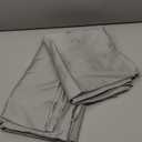 Bamboo Viscose Flat Sheets Only, 400 Thread Count Sateen Weave Queen Size Flat Sheet Only, Luxury Soft Cooling for Hot Sleepers, Silky Breathable (Grey, Queen) (Gray)